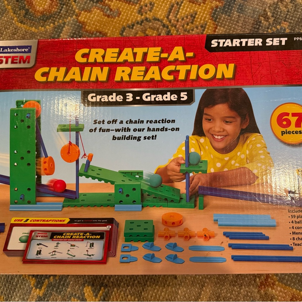 Lakeshore STEM Chain Reaction Building Set - Grade 3-5